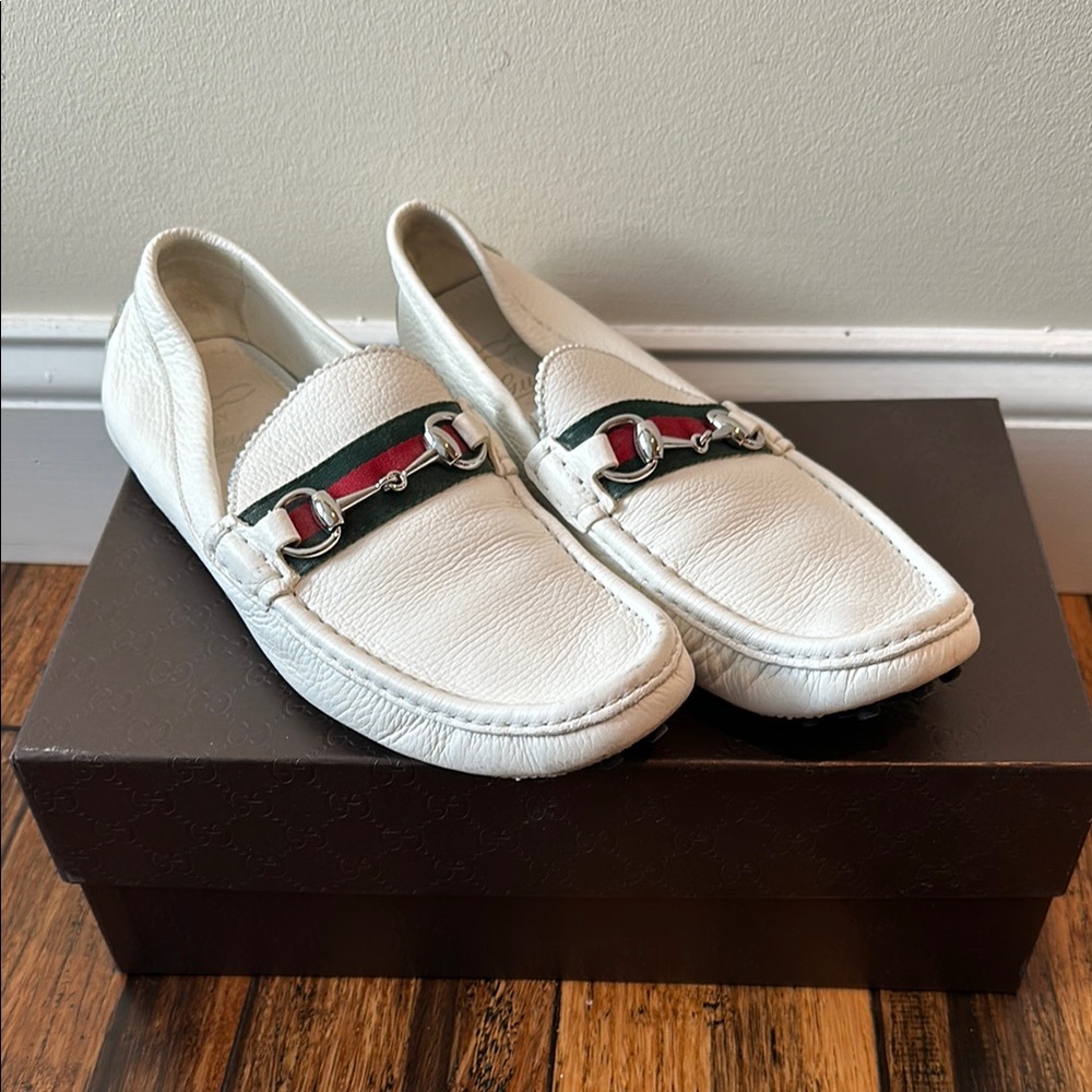 Gucci Men’s white loafer